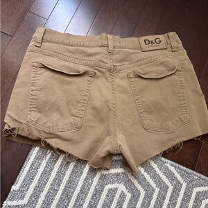 D&G Tan Women Cutoff Shorts